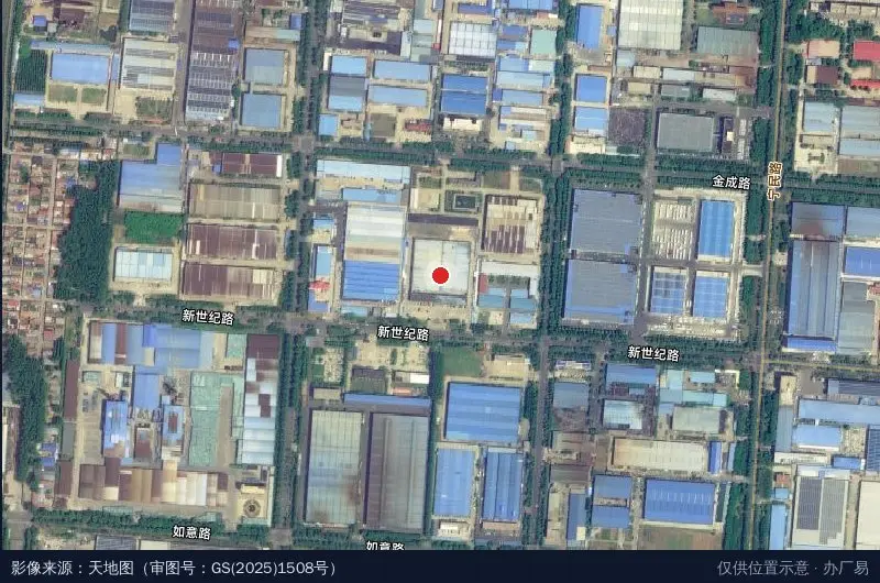 汶上鸿业经济园卫星位置示意图