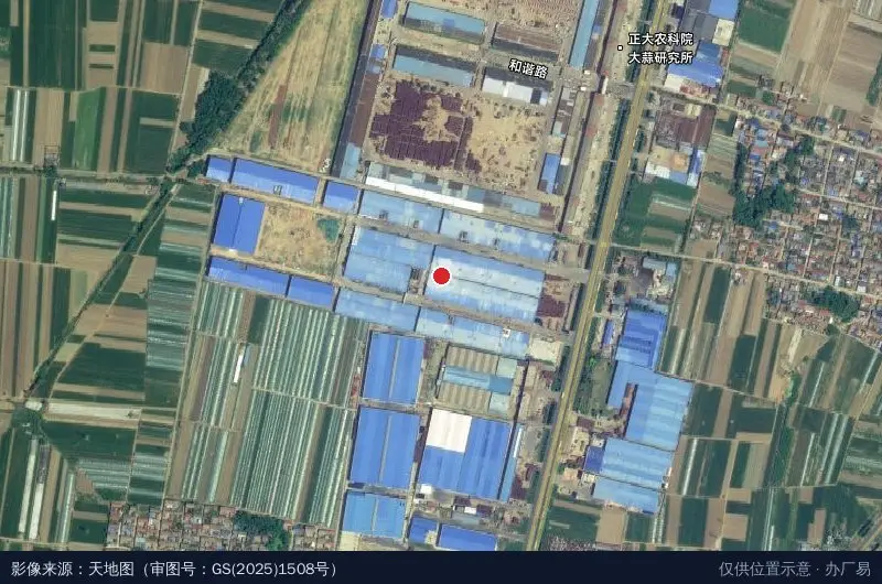 山东金恒大蒜产业园卫星位置示意图