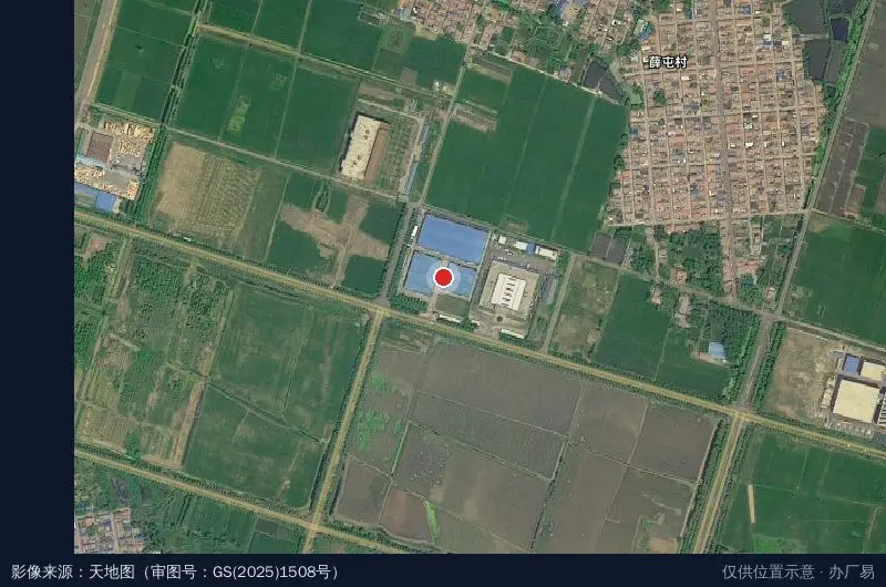 唐口工业园卫星位置示意图