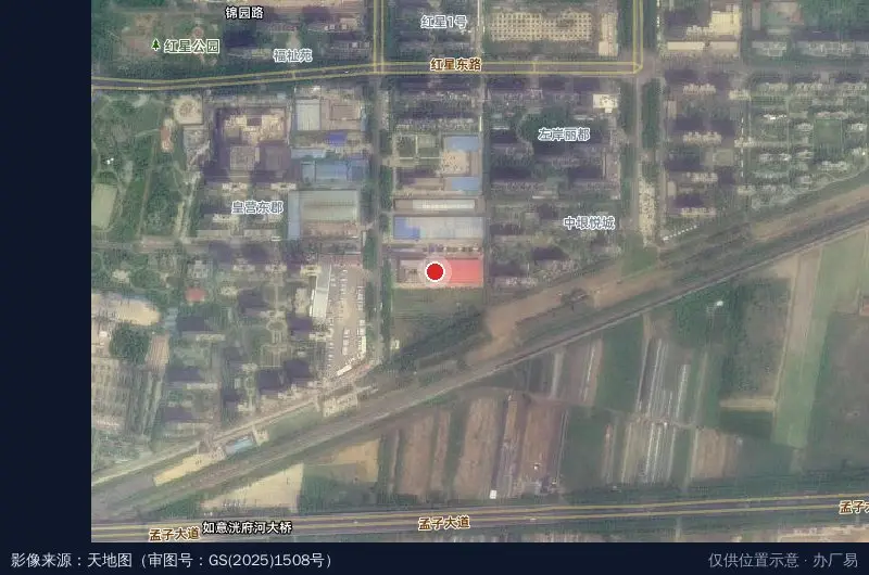 金桥事业园卫星位置示意图