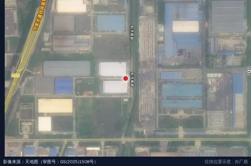 济宁埃顿智慧工业园卫星位置示意图