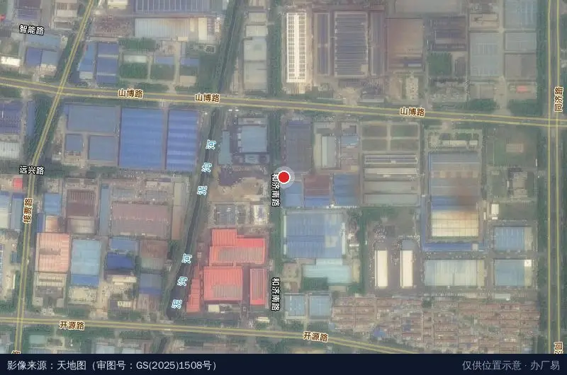 七彩工业园卫星位置示意图