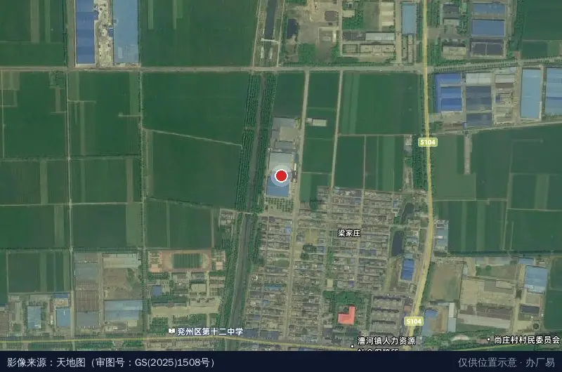 漕河镇工业园卫星位置示意图