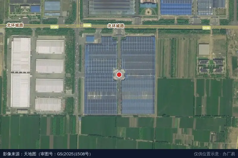 经典智慧物流园卫星位置示意图