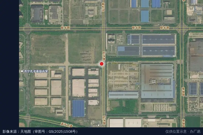 济宁航空航天产业城卫星位置示意图