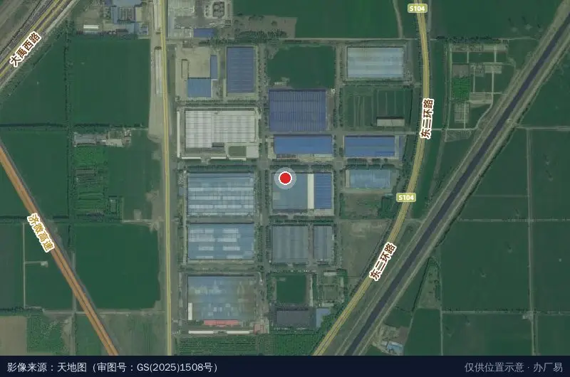 济宁高新区第11工业园卫星位置示意图