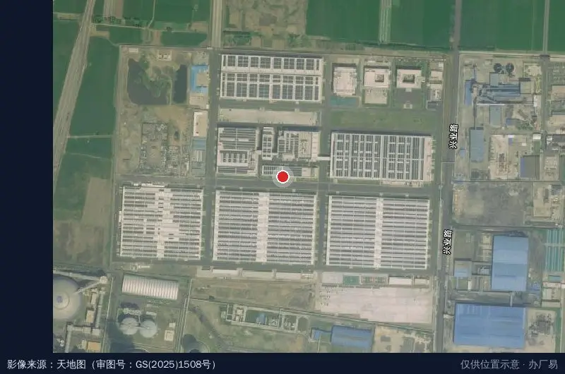 兖矿能源智慧制造园区卫星位置示意图