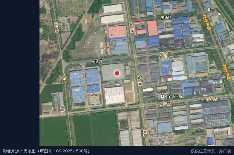 珞石智能制造产业园卫星位置示意图