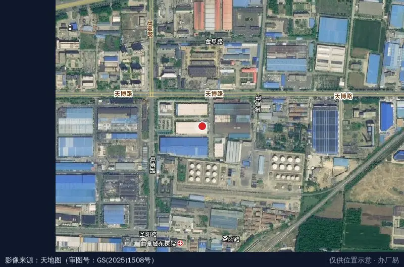 鲁强电缆集团工业园卫星位置示意图