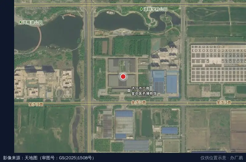 广育堂国药工业园卫星位置示意图
