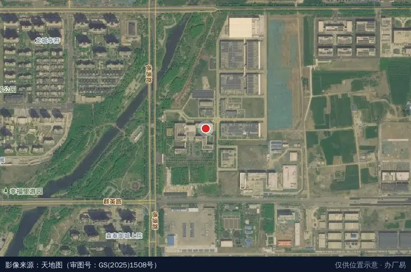 鲁抗制剂园区卫星位置示意图
