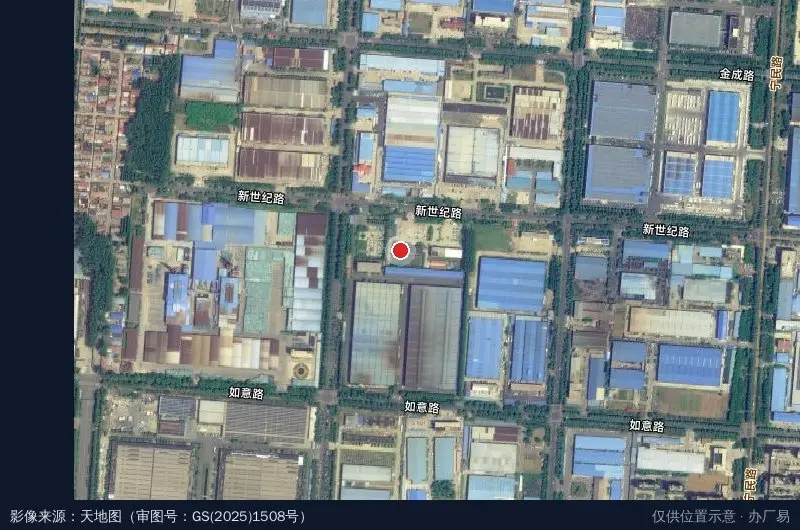 汶上经济开发区卫星位置示意图