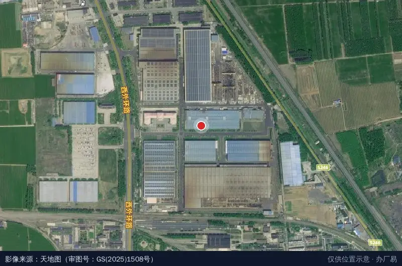 东华重工工业园卫星位置示意图