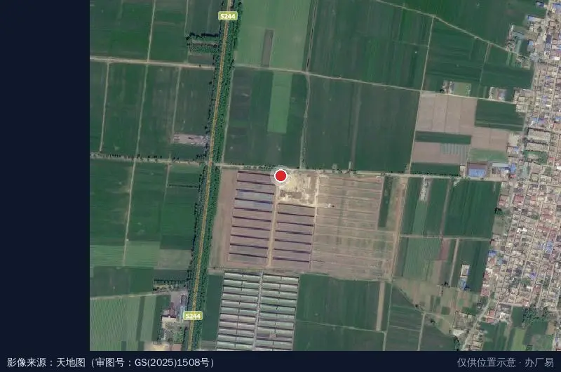 嘉祥现代农业科技产业园卫星位置示意图