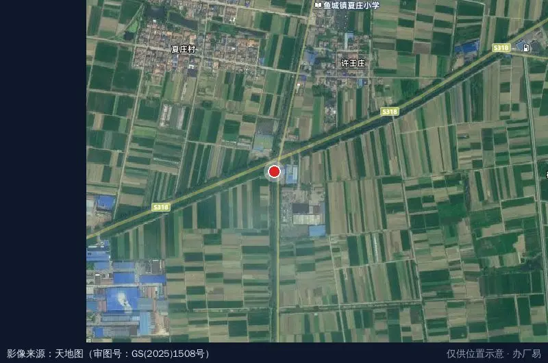 青泽生物质科技产业示范园(鱼城镇)卫星位置示意图