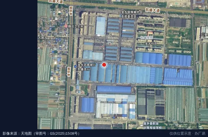 凯盛国际农产品物流城E3区卫星位置示意图