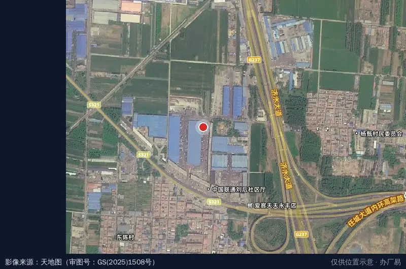 明邦物流园卫星位置示意图