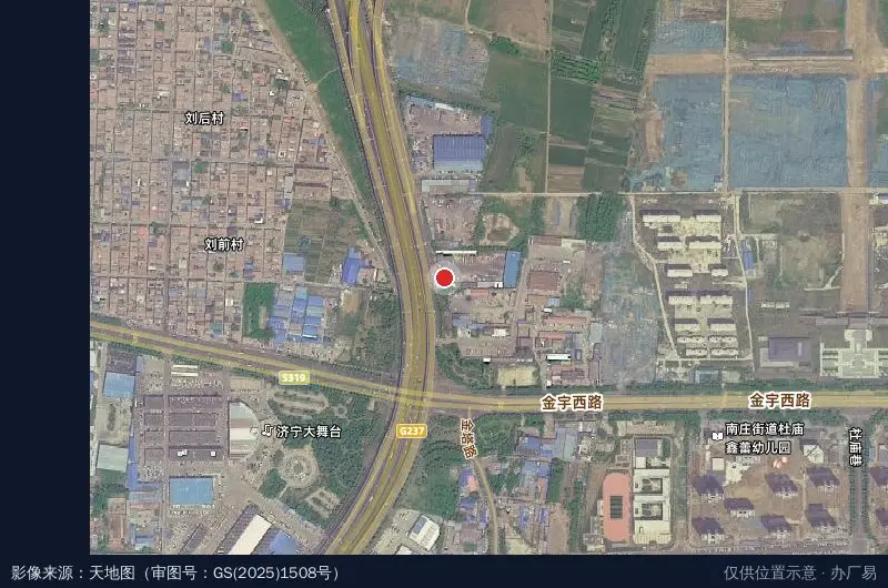 汇泉物流园卫星位置示意图