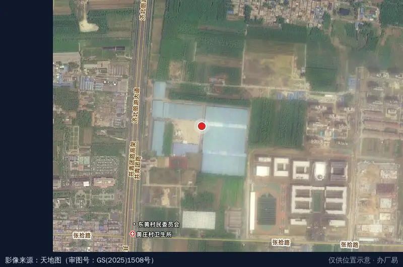 金盛仓储物流园卫星位置示意图