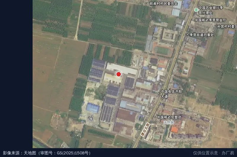 李营物流园卫星位置示意图