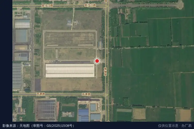 中通智运集约物流园卫星位置示意图