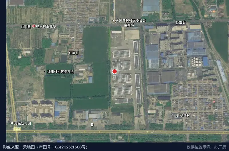 百世快运济宁分拨中心卫星位置示意图