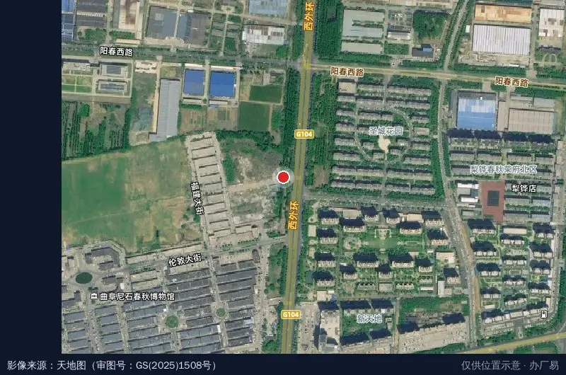 恒安物流园卫星位置示意图