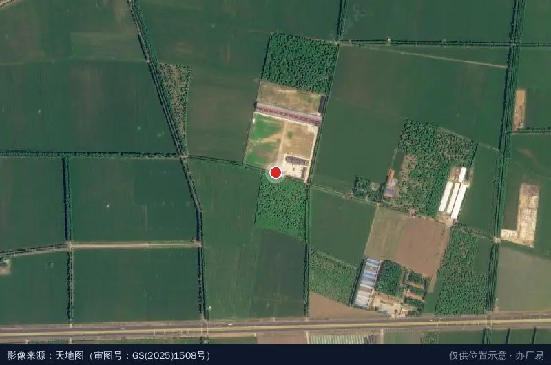 中润国际赛鸽产业园卫星位置示意图