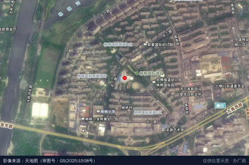 雅颂产业园卫星位置示意图