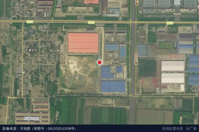 鑫喆产业园卫星位置示意图