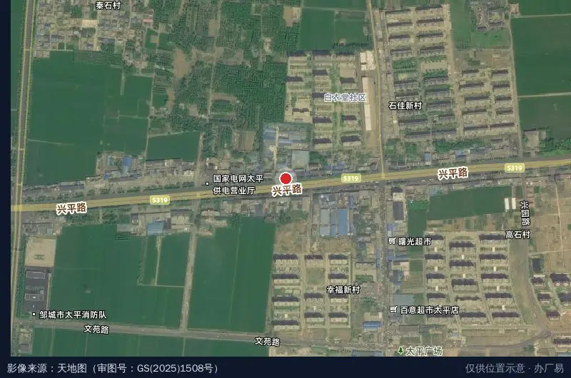 团扇产业园共创园卫星位置示意图