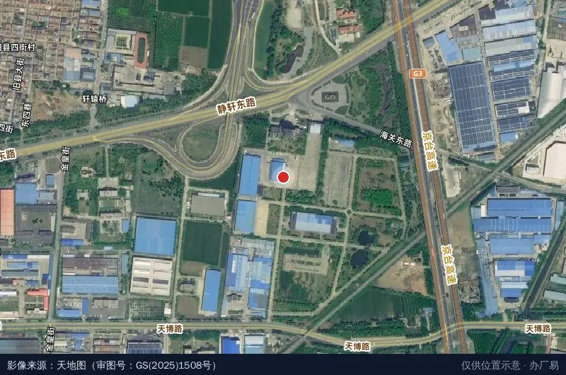东方儒德教育装备产业园卫星位置示意图