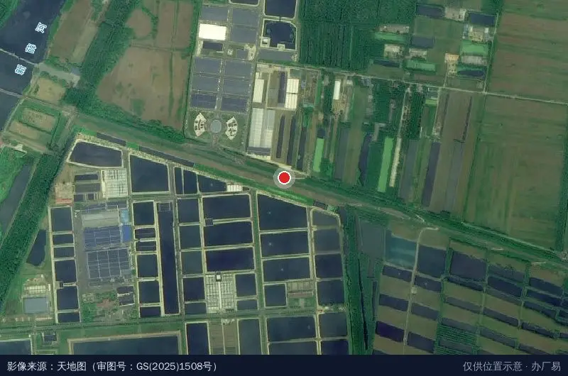 微山县南四湖现代农业产业园卫星位置示意图
