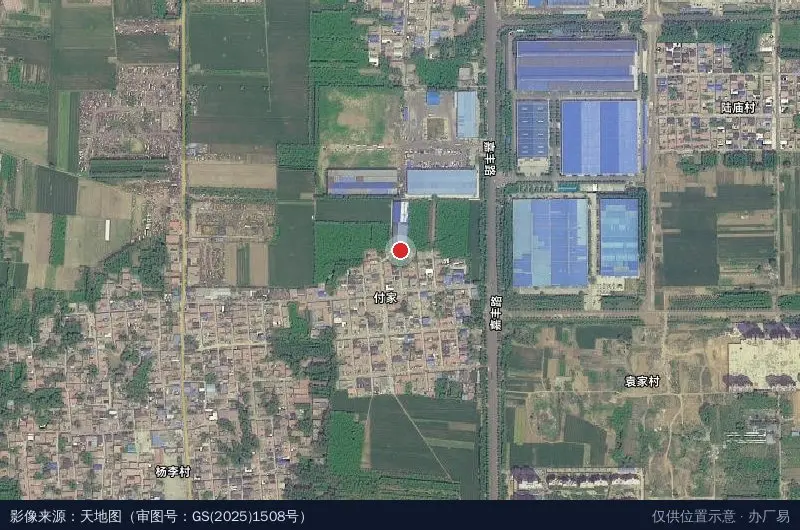 济宁经济开发区立辉装饰门窗加工厂卫星位置示意图