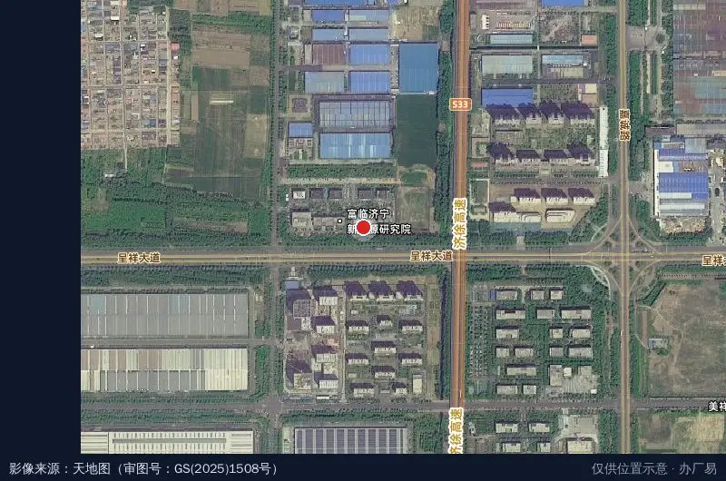 济宁经济开发区社会治安综合治理中心卫星位置示意图