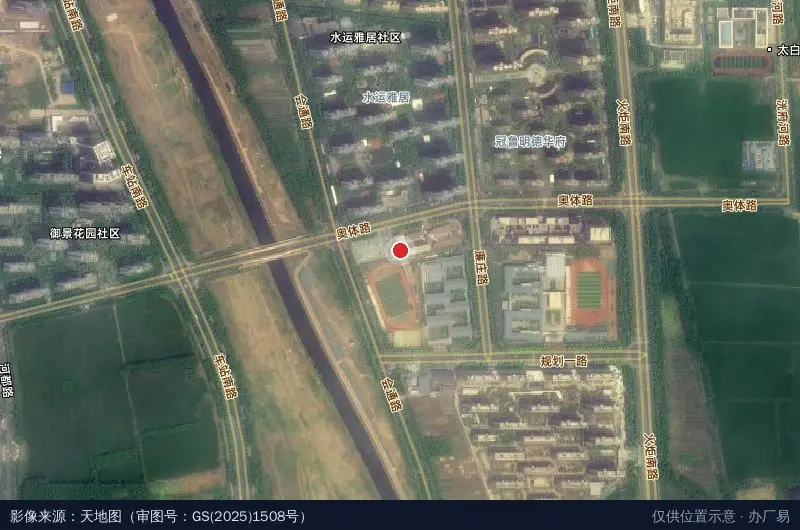 济宁双循环经济电商产业园卫星位置示意图