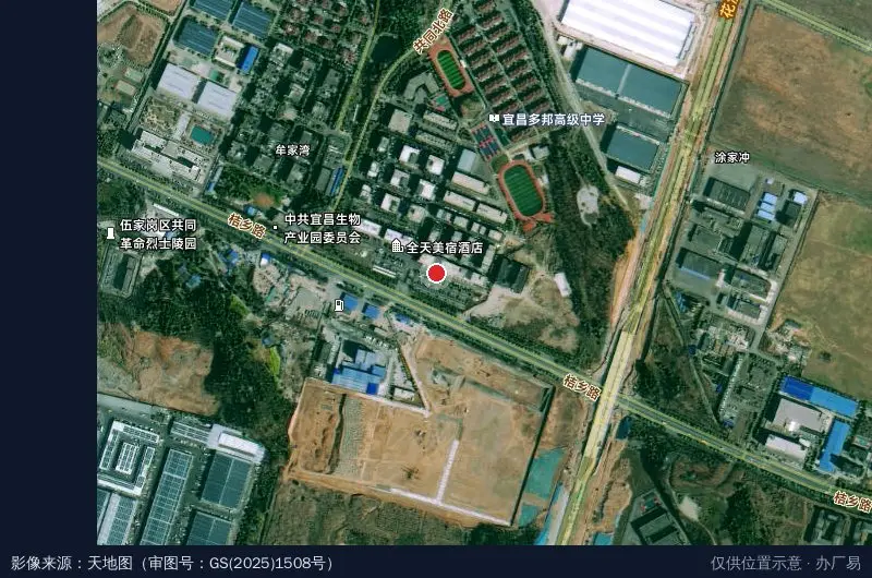 云启互联创新中心卫星位置示意图