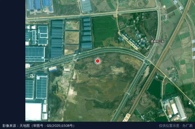 当阳表面处理零碳环保产业园卫星位置示意图