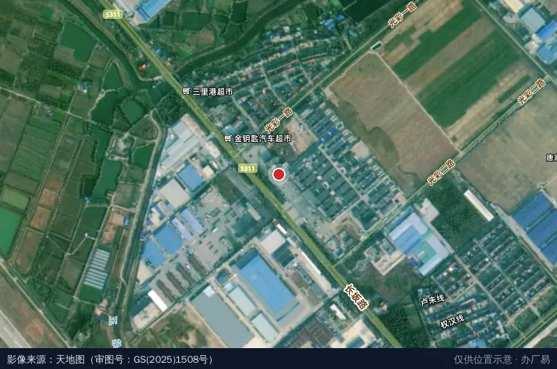 当阳电商产业园卫星位置示意图