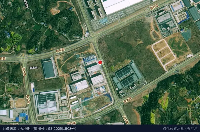 宜昌人福大健康产业园(建设中)卫星位置示意图