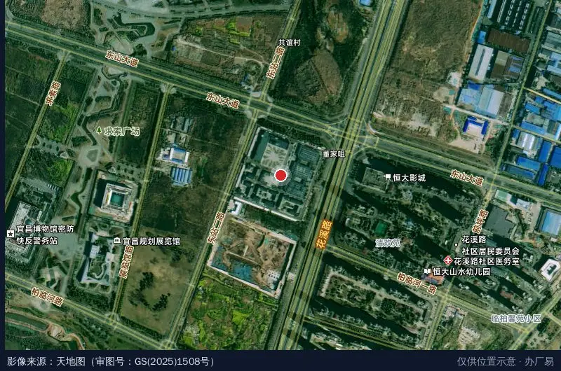 三峡(宜昌)大数据产业园卫星位置示意图