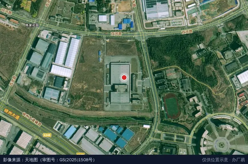 宜昌贝因美婴童产业园卫星位置示意图