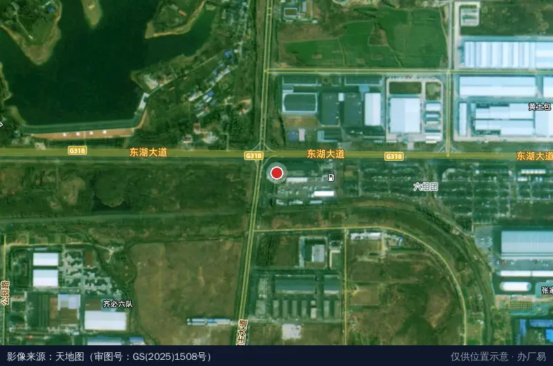 枝江市电商产业园卫星位置示意图