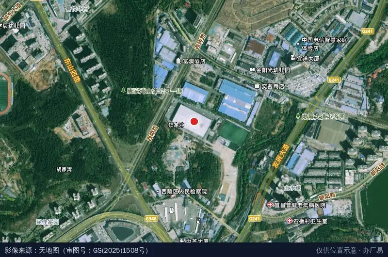国贸产业园卫星位置示意图