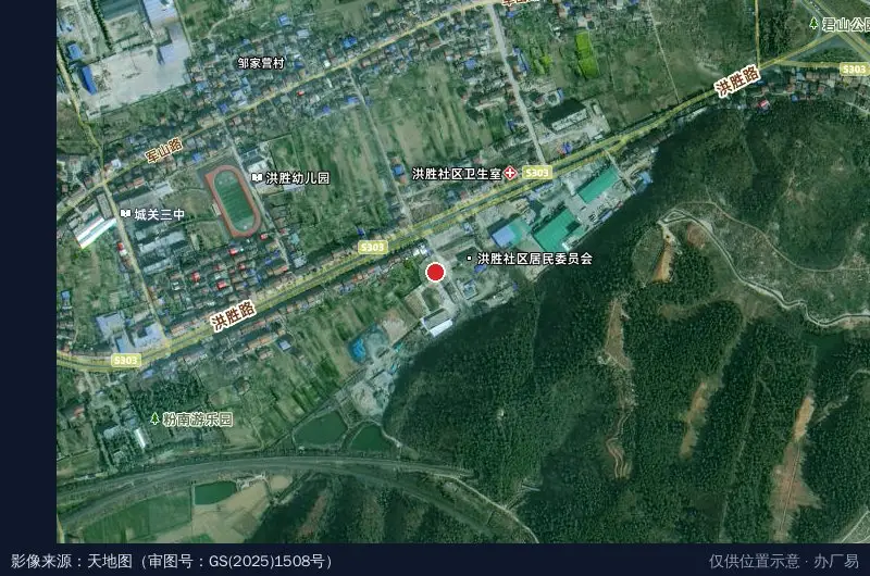 耐斯工业园卫星位置示意图