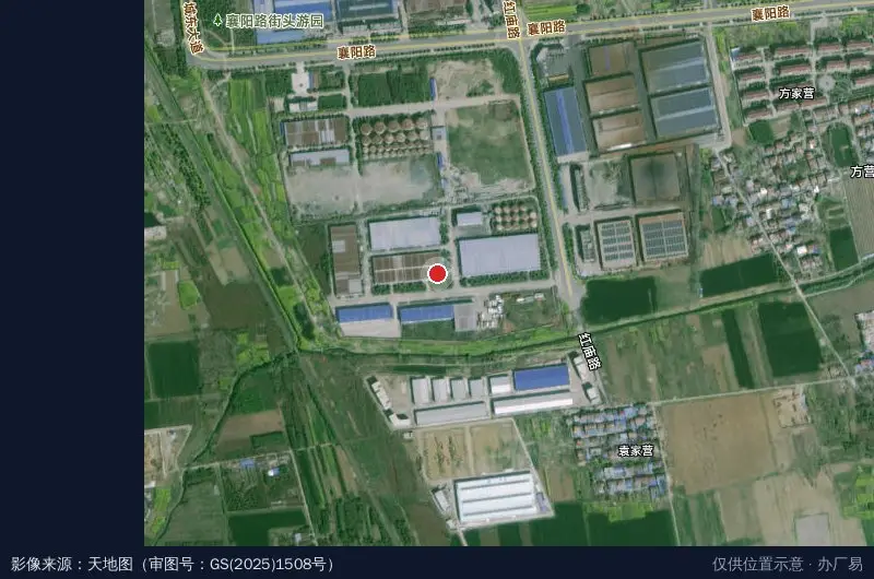 湖北特拉斯农业机械产业园卫星位置示意图
