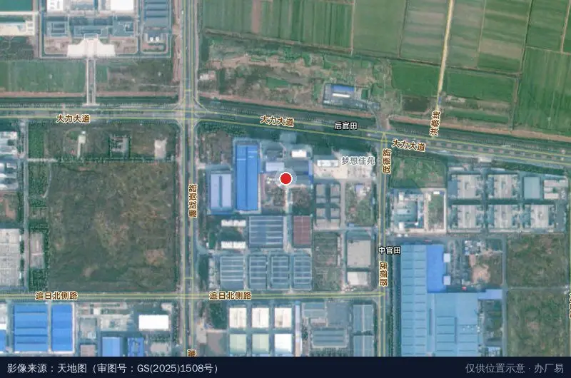 永耐工业园卫星位置示意图