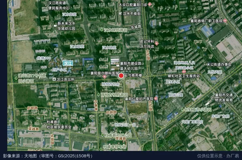 红砖印象创意园卫星位置示意图