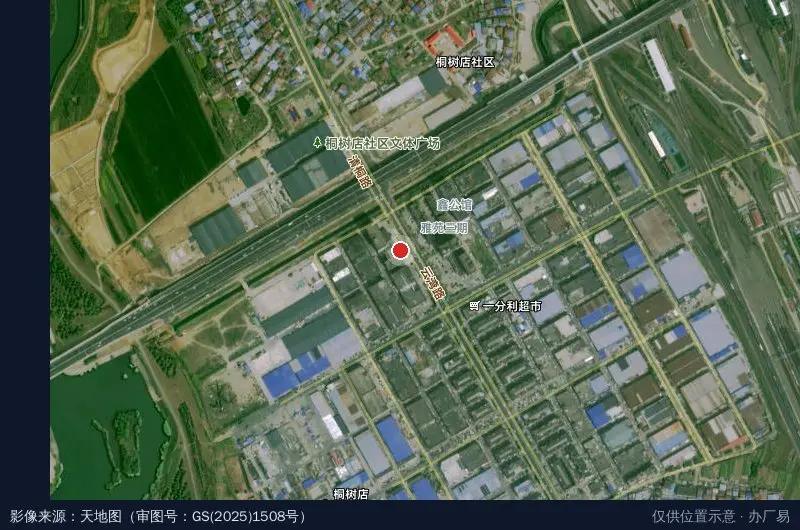 湖北自贸区襄阳片区跨境电商产业园卫星位置示意图