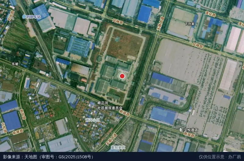 湖北协丰汽车工业园卫星位置示意图